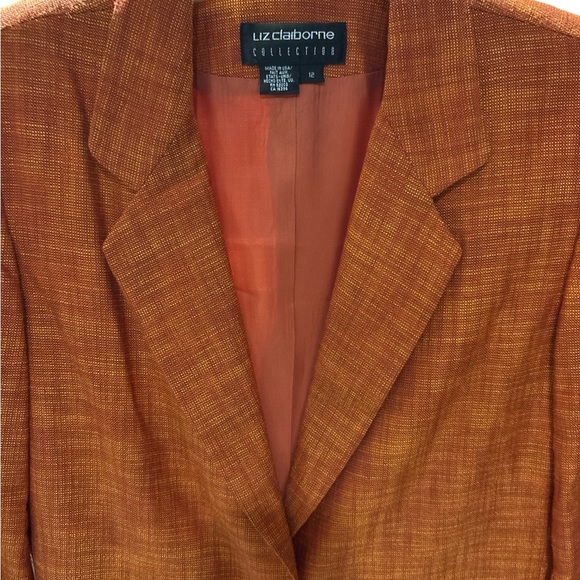 Liz Claiborne Burnt Orange Blazer - Picture 2 of 4